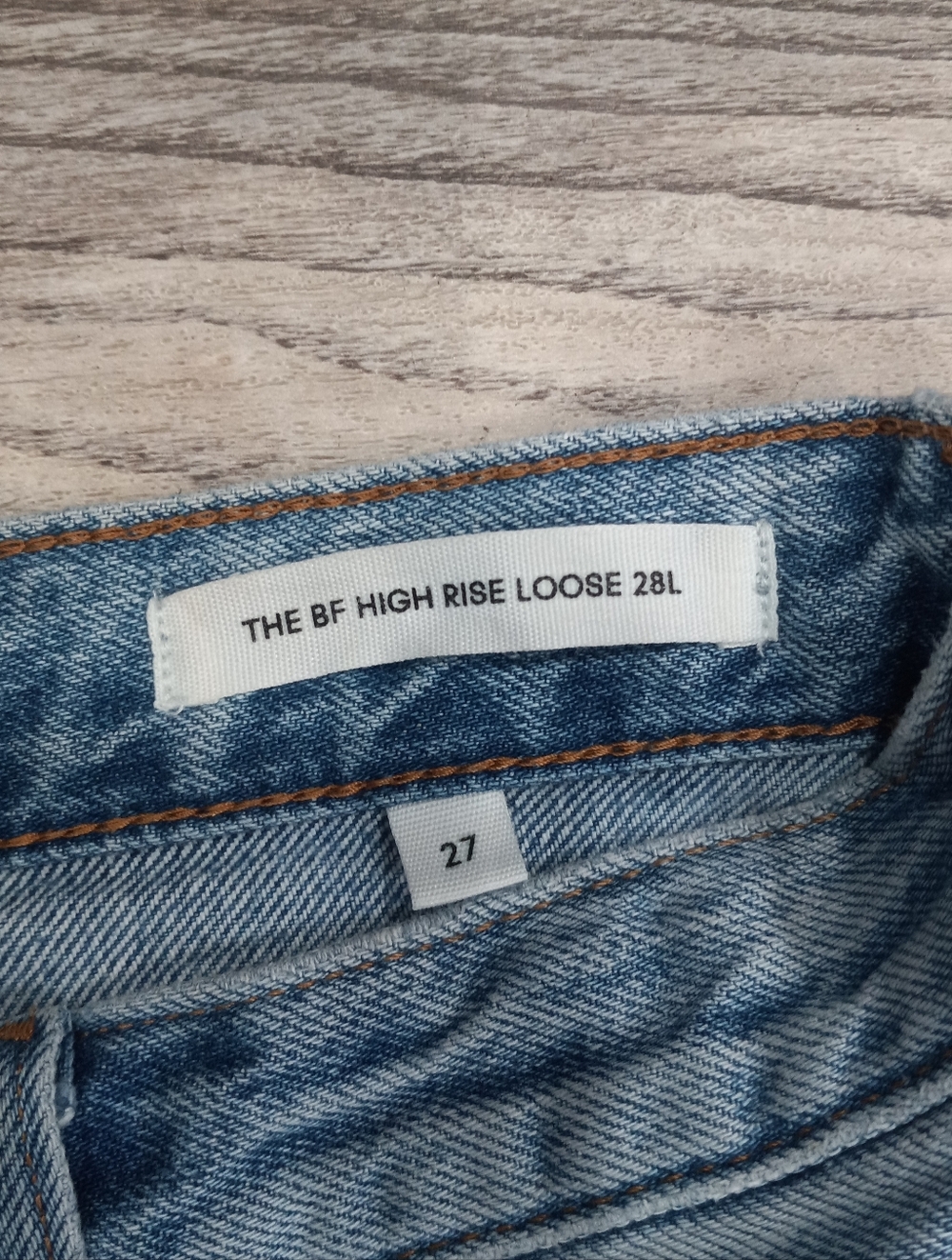 Denim Forum BF High Loose 28L Light Blue Women's Jeans - Picture 12 of 16